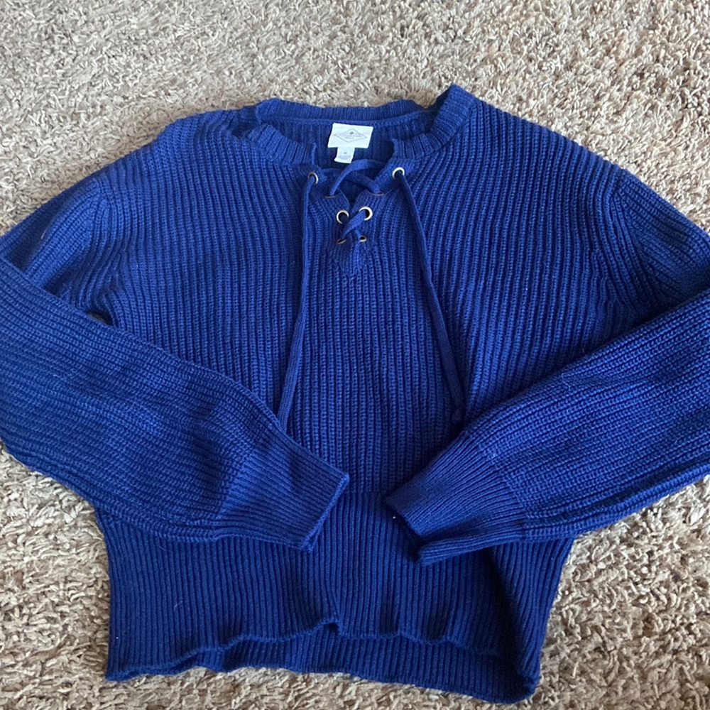 blue sweater